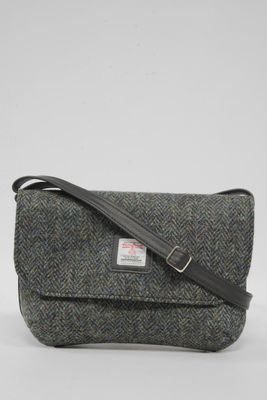 Harris Tweed Katie Bag | HB64 (Black Leather)