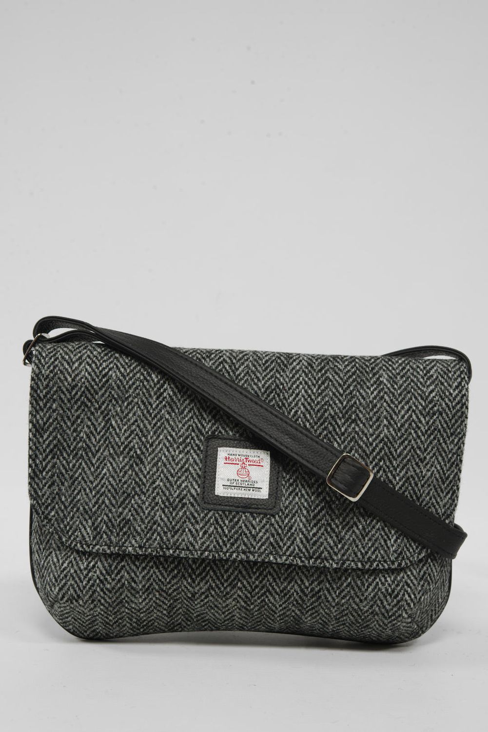 Harris Tweed Katie Bag | HB85 (Black Leather) (NL)