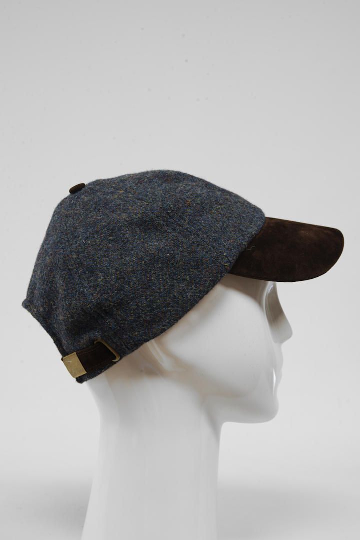 Harris Tweed Baseball Cap | Blue Grey Mix (H/W)