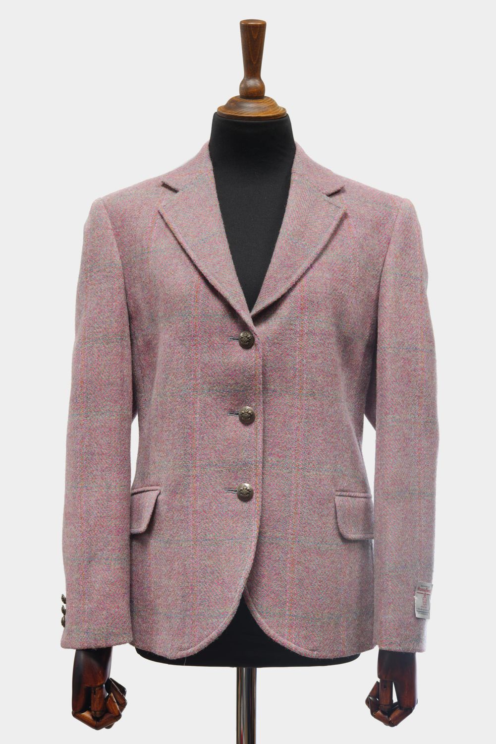 Harris Tweed Claire Jacket | Pink Check