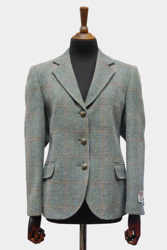 Harris Tweed Claire Jacket | Teal Check