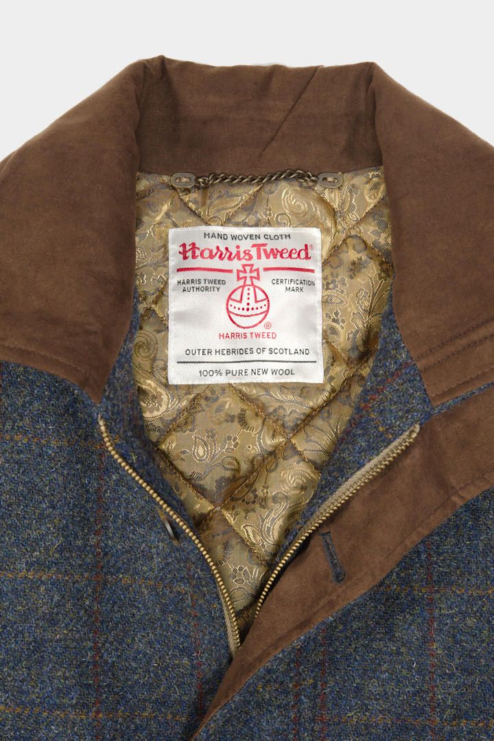 ジャケット・アウター COLIMBO GUNCOAT WOOL HARRIS TWEED XL VTG Harris Tweed Sport Coat Mens 42 100% Scottish Wool Gray