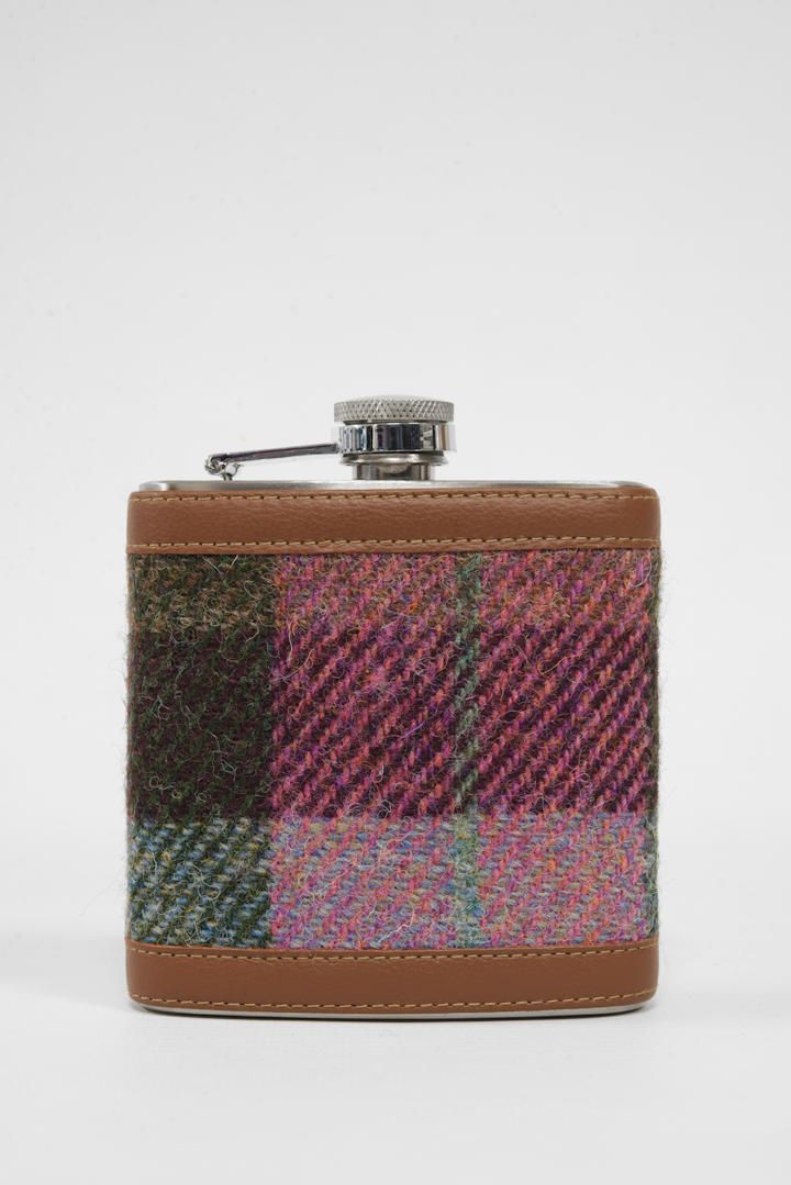 Harris Tweed Hip Flask | A0254