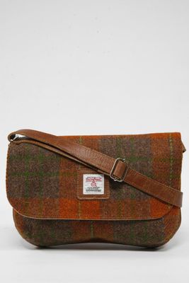 Harris Tweed Katie Bag | A0124 (Tan Leather)