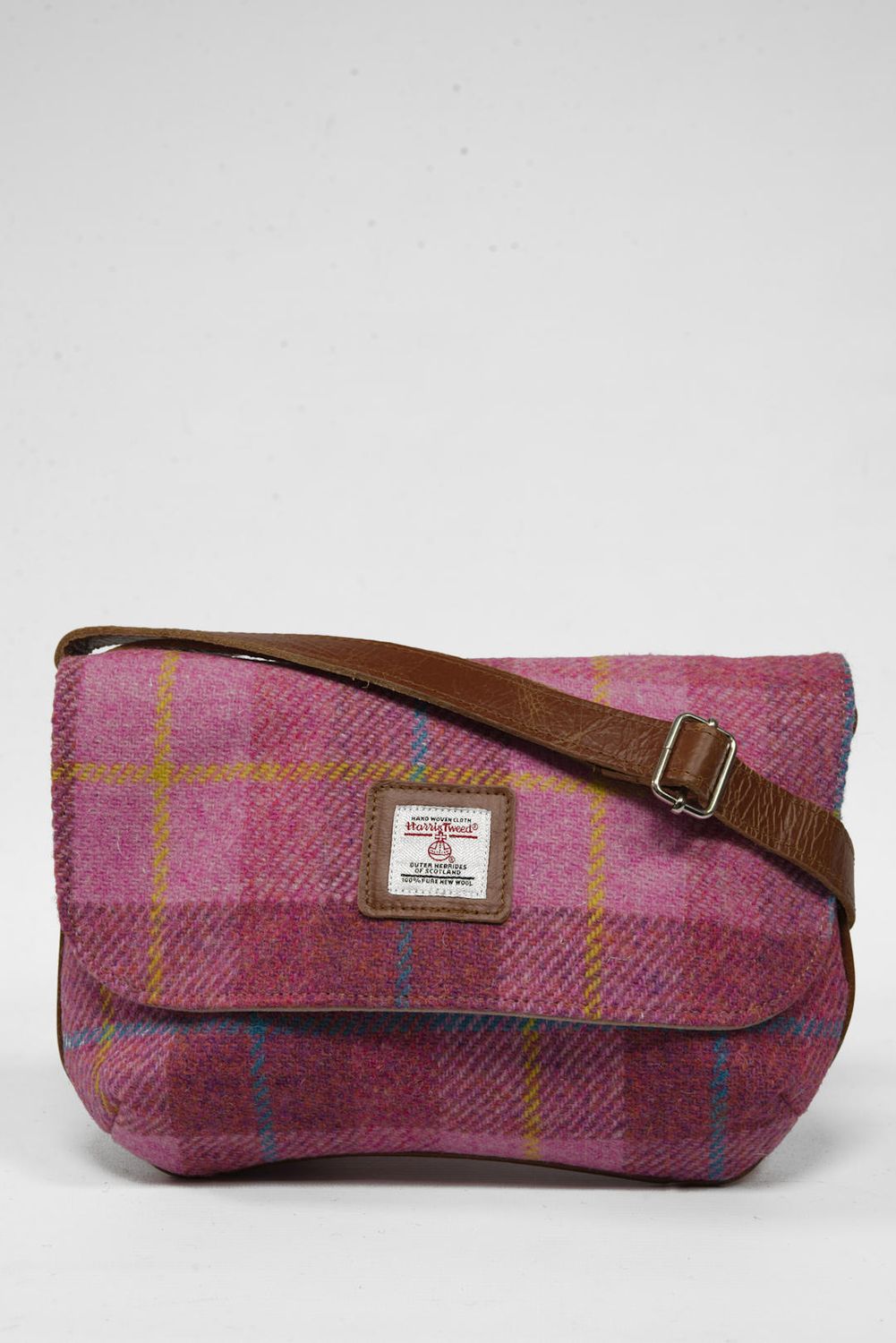 Harris Tweed Katie Bag | A0223 (Tan Leather)