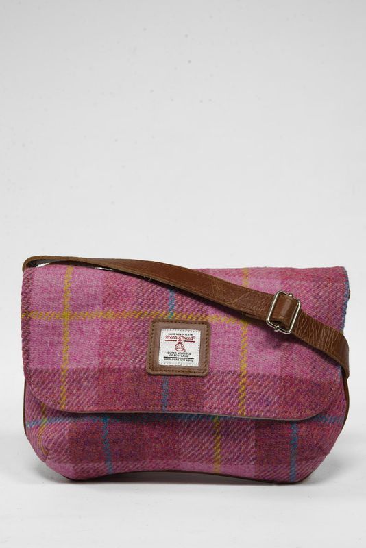 Harris Tweed Katie Bag | A0223 (Tan Leather)