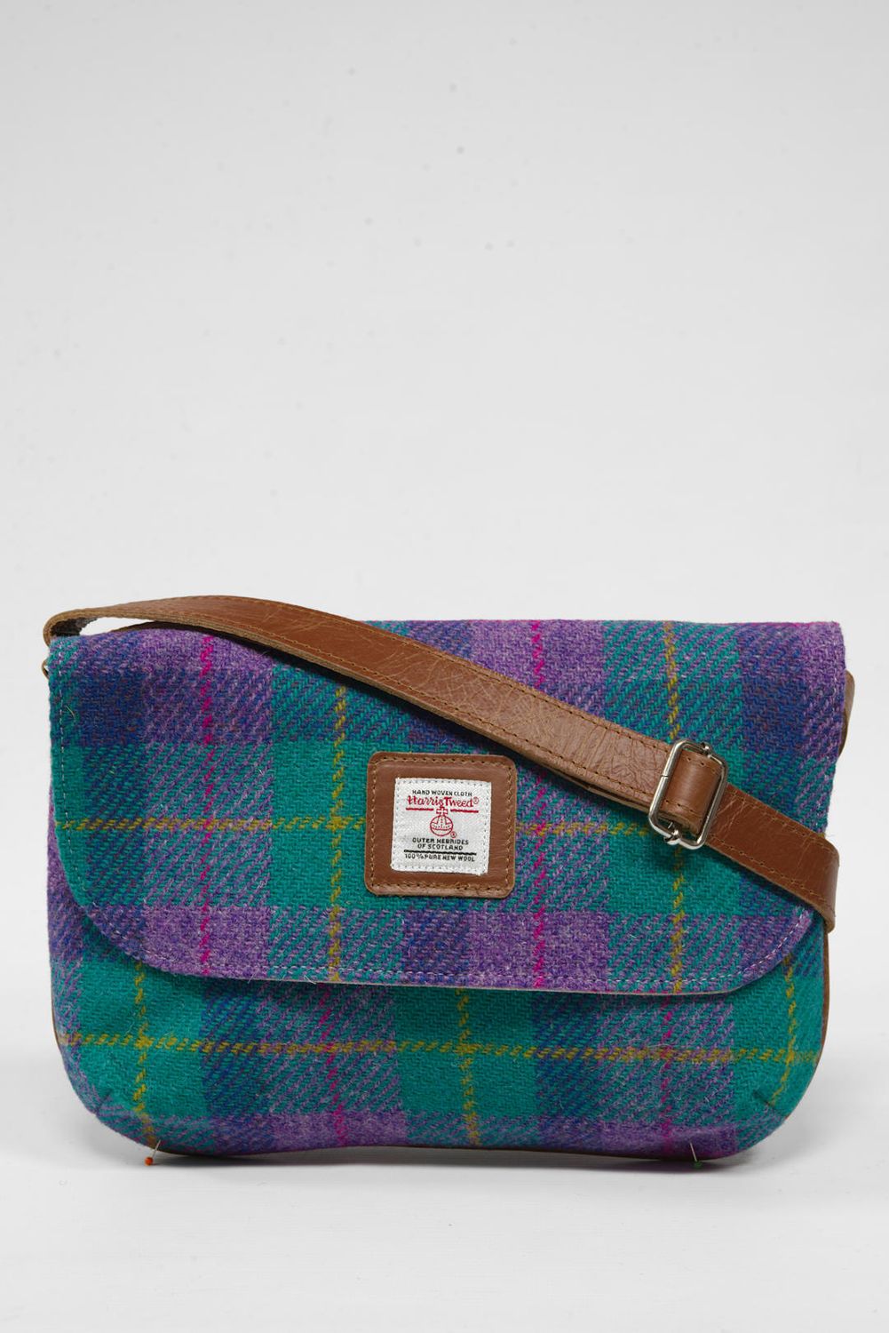 Harris Tweed Katie Bag | A0222 (Tan Leather)