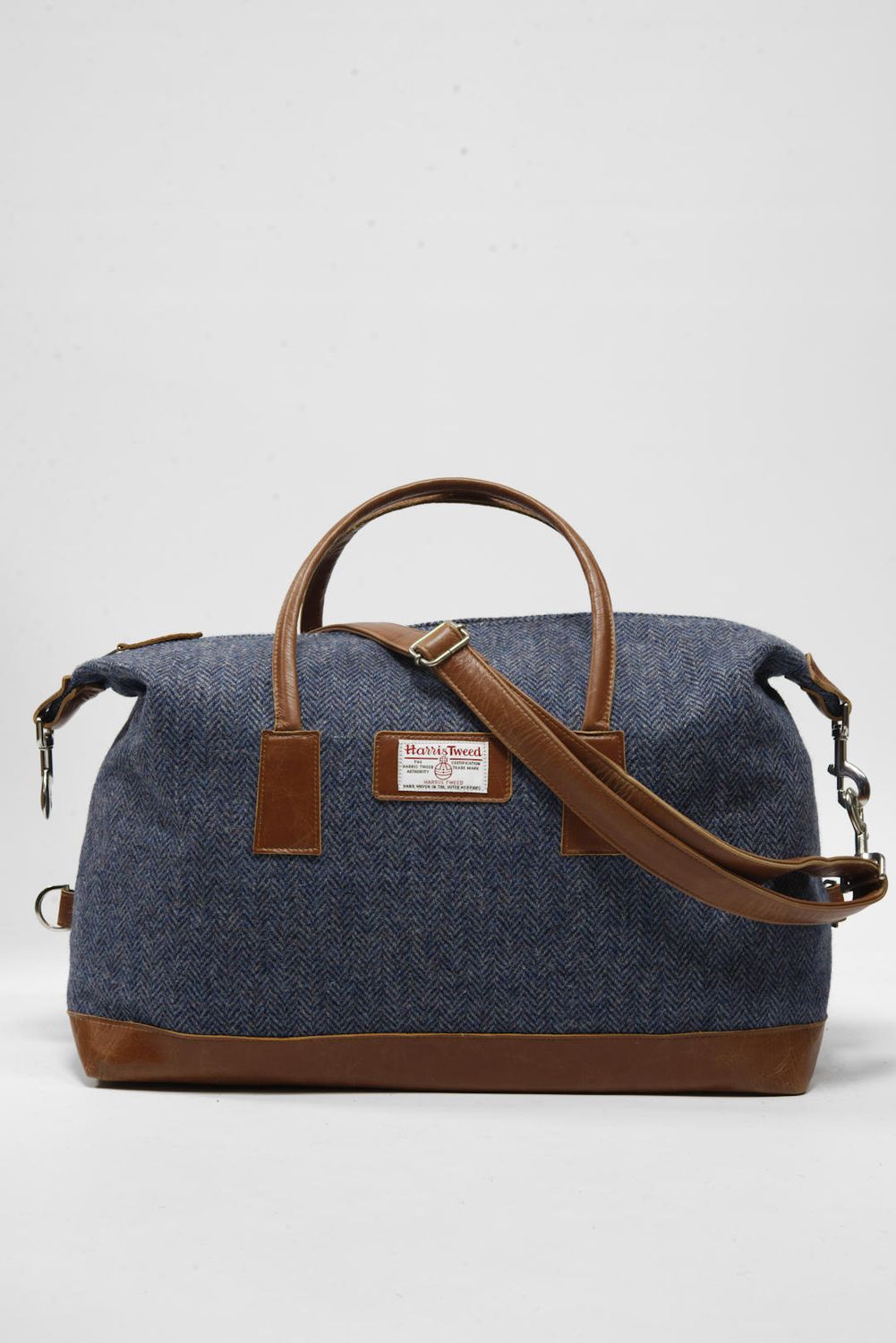 Harris Tweed Luggage Bag | HB81 (Tan Leather)