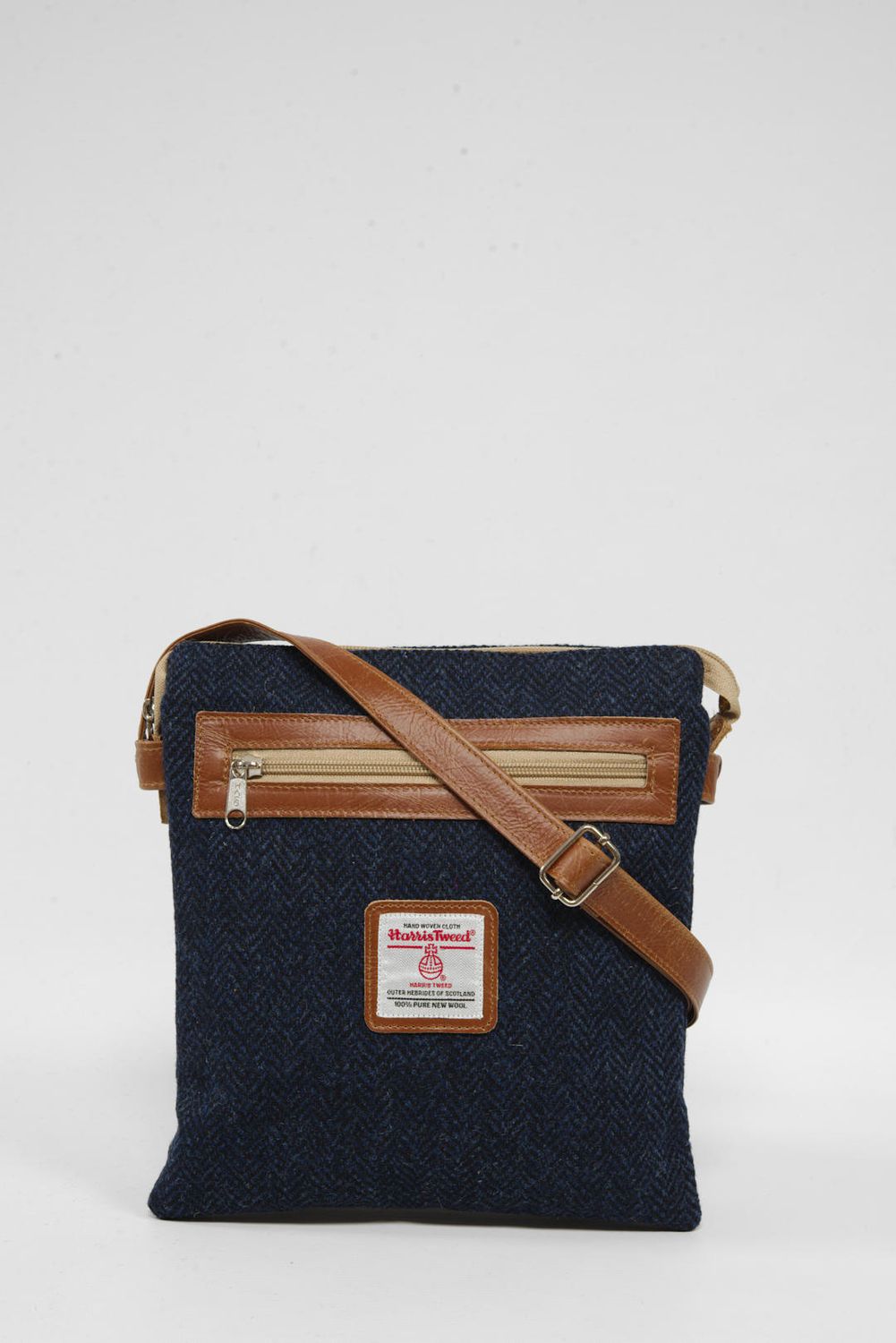 Harris Tweed St Clements Bag | HB104 (Tan Leather)