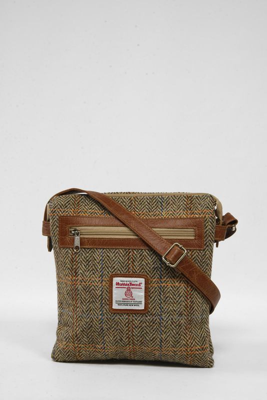 Harris Tweed St Clements Bag | HB133 (Tan Leather)