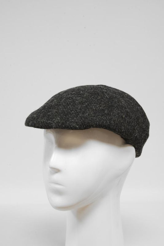 Harris Tweed Duck Bill Cap | Plain Charcoal 302 (HW)