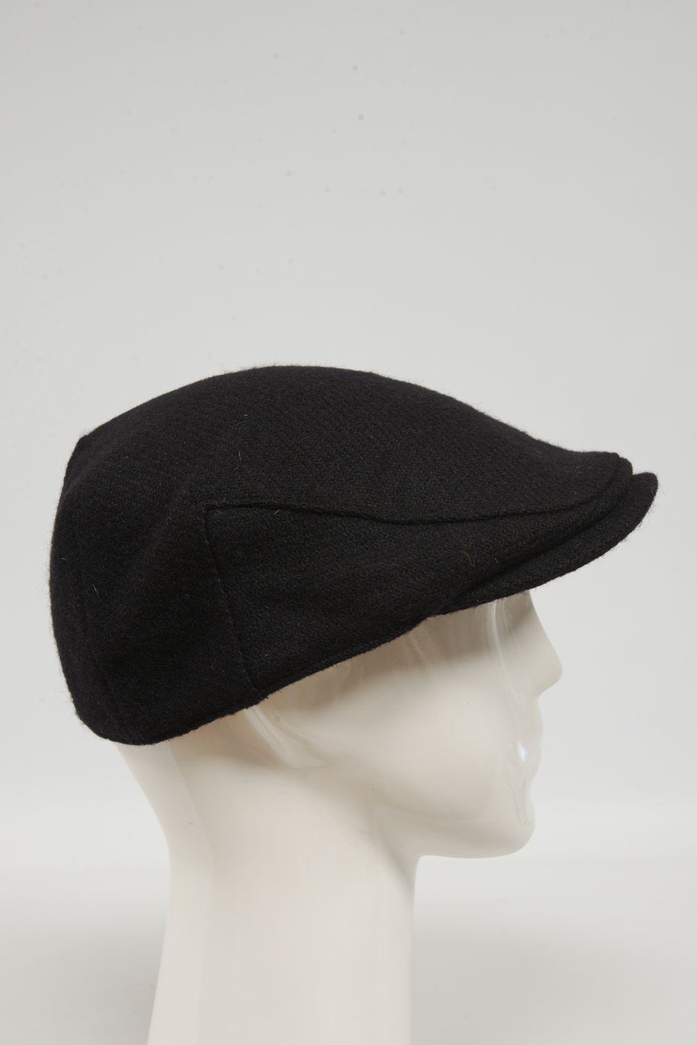 Harris Tweed Flat Cap | Black Twill HH