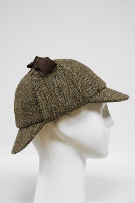 Deerstalker/Sherlock Hat | Brown Herringbone With Overcheck (FW2013)