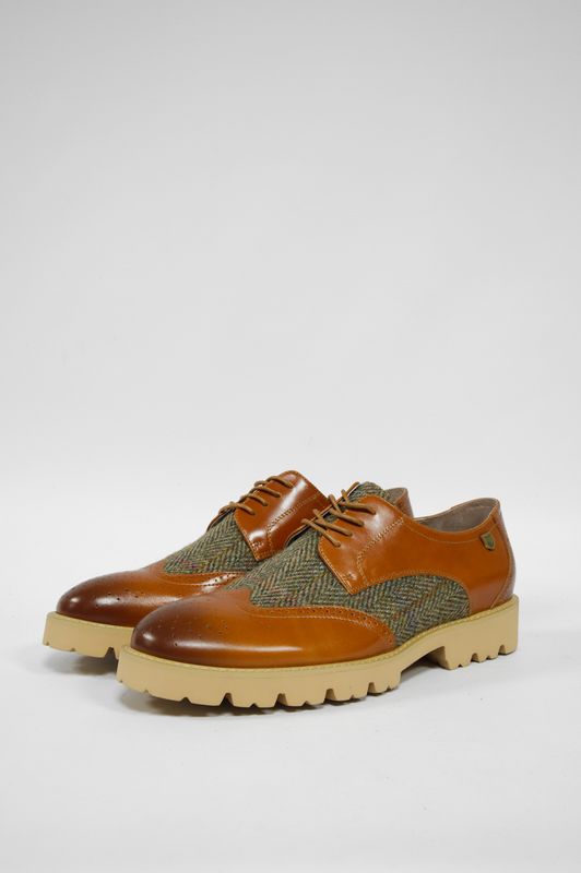 Harris Tweed Mens Classic Brogue | HB55