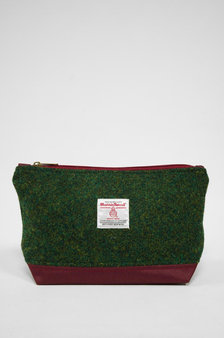 Harris Tweed Washbag | 352 (Burgundy)