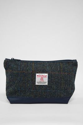 Harris Tweed Washbag | HB80 Navy
