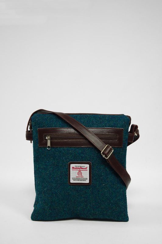 Harris Tweed St Clements Bag | 334 (Brown Leather)