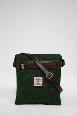 Harris Tweed St Clements Bag | 352 (Brown Leather)