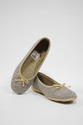 Harris Tweed Ballerina Pumps
