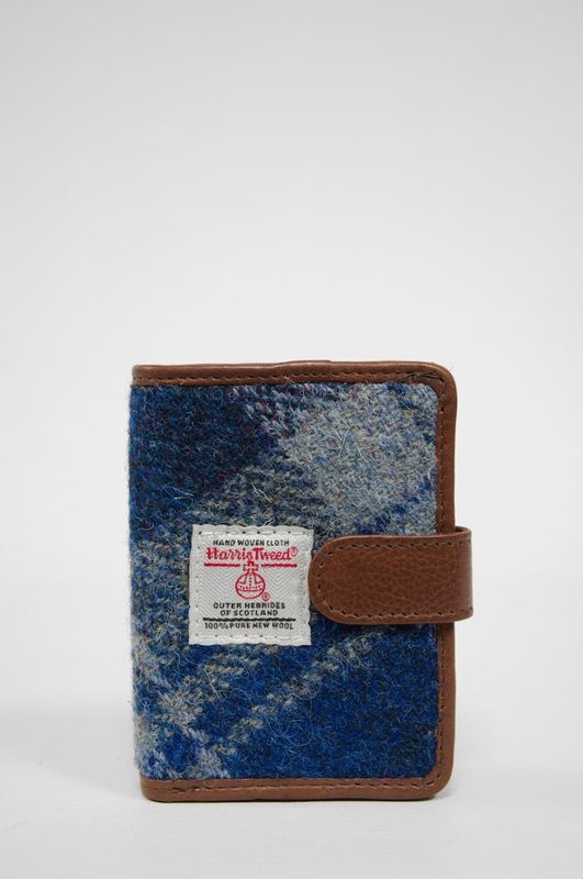 Harris Tweed Henry Wallet | A0237 (C) Brown Leather