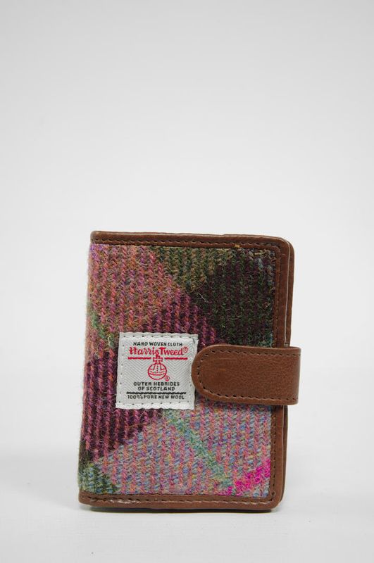Harris Tweed Henry Wallet | A0254 (C) Brown Leather
