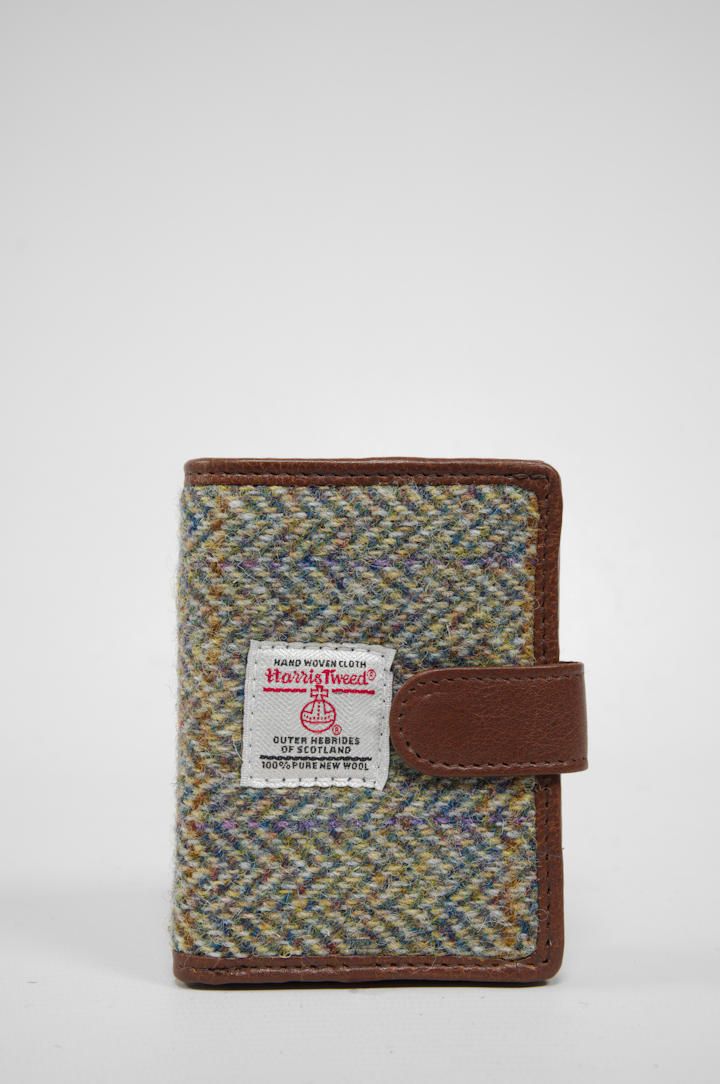 Harris Tweed Henry Wallet | HB107 Brown Leather