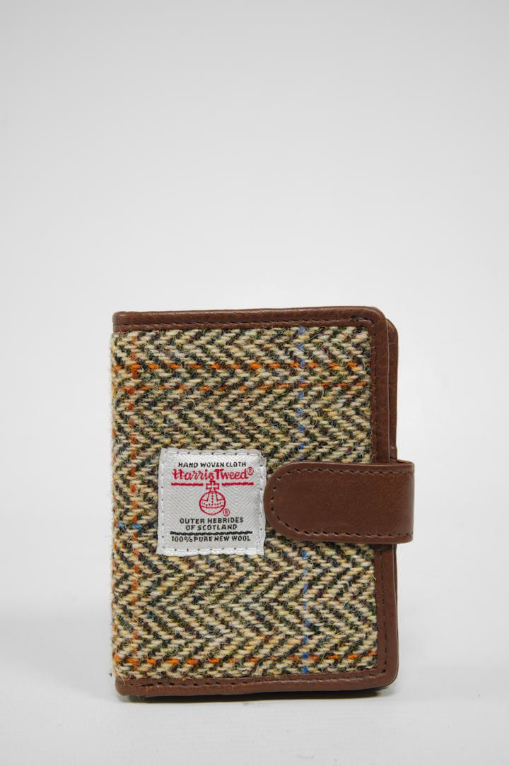 Harris Tweed Henry Wallet | HB133 Brown Leather