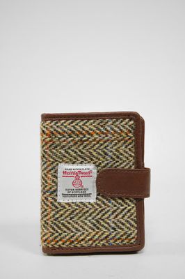 Harris Tweed Henry Wallet | HB133 Brown Leather