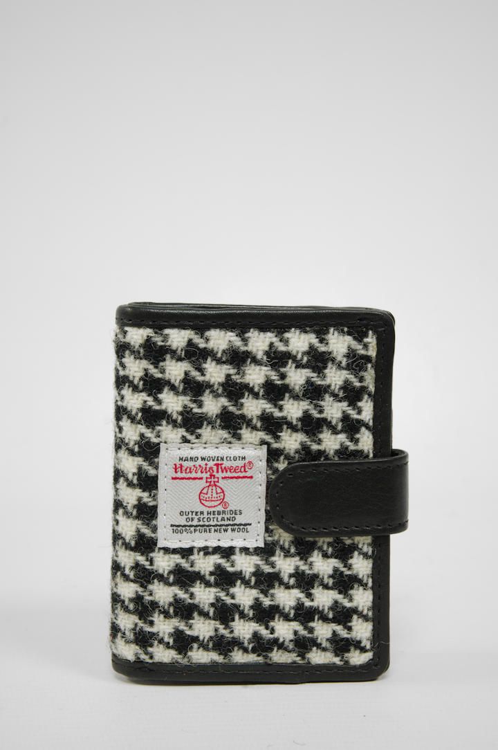 Harris Tweed Henry Wallet | HO63 Black Leather