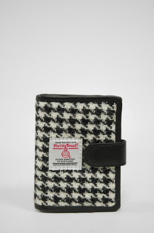 Harris Tweed Henry Wallet | HO63 Black Leather