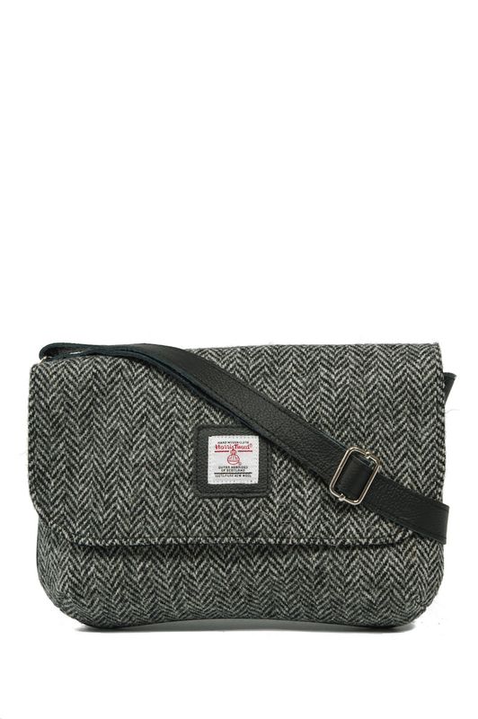 Harris Tweed Katie Bag | HB1 (Black Leather)