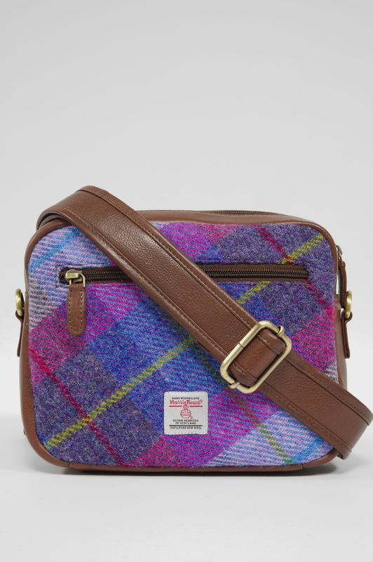 Harris Tweed Small Camera Bag | A0114 (C) (Brown)