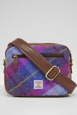 Harris Tweed Small Camera Bag | A0114 (C) (Brown)