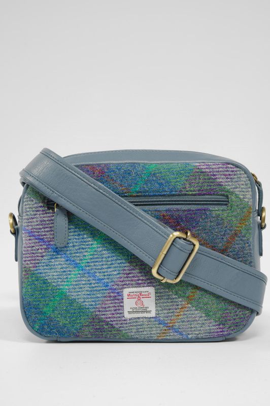Harris Tweed Small Camera Bag | A0173 (C) (Blue)