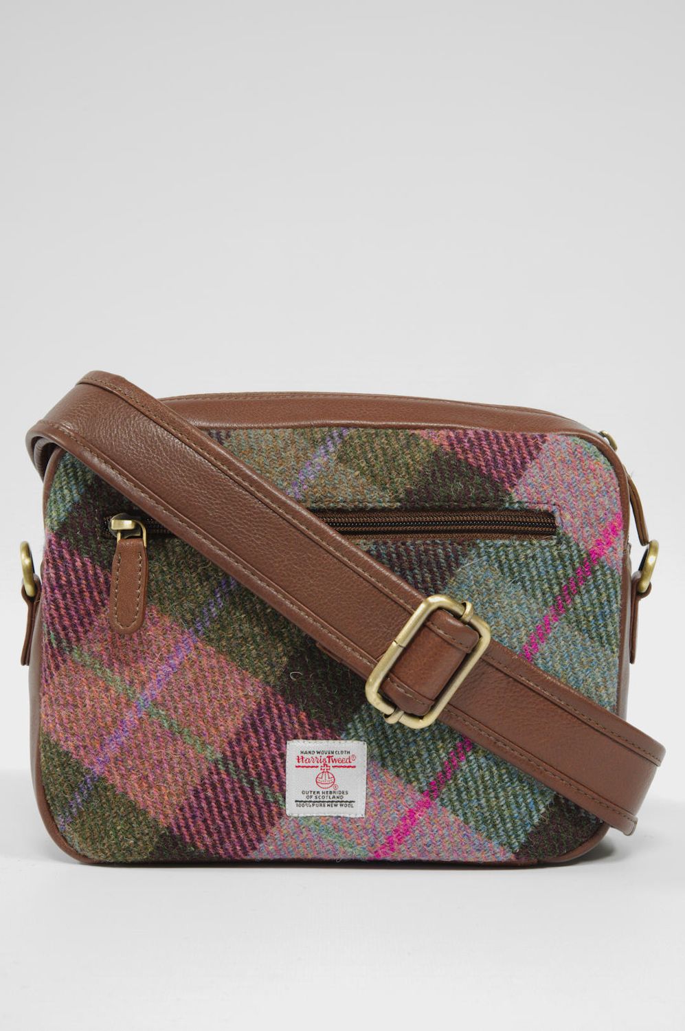 Harris Tweed Small Camera Bag | A0254 (C) (Brown)