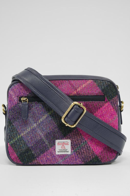 Harris Tweed Small Camera Bag | A0257 (C) (Navy)