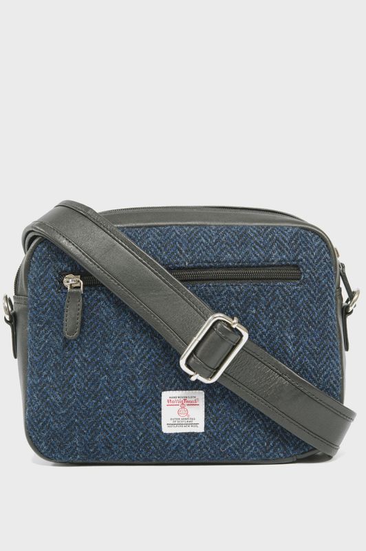 Harris Tweed Small Camera Bag | HB104 (Black)