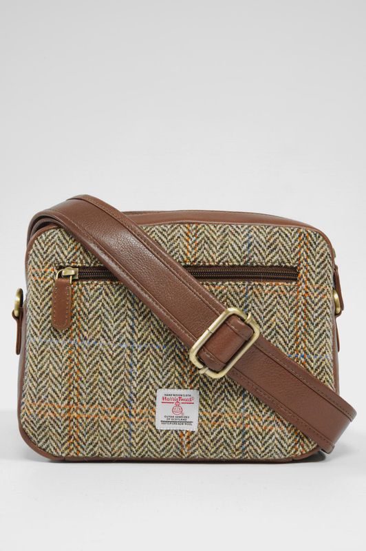 Harris Tweed Small Camera Bag | HB133 (Brown)