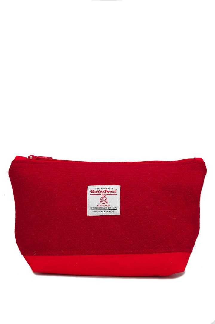 Harris Tweed Washbag | 101 (Red)