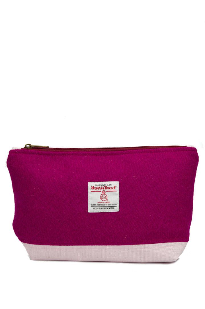 Harris Tweed Washbag | 152 (Pink)