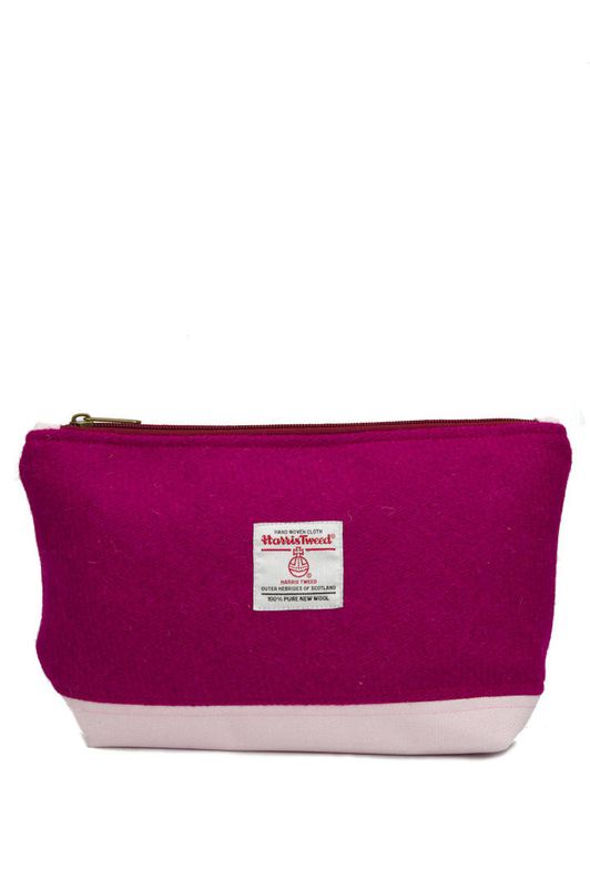 Harris Tweed Washbag | 152 (Pink)