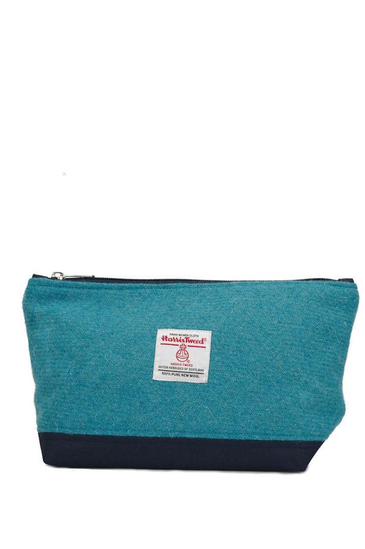 Harris Tweed Washbag | 300 (Navy)