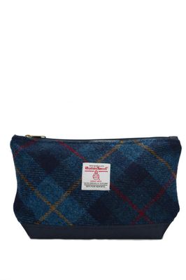 Harris Tweed Washbag | A075 (Navy)