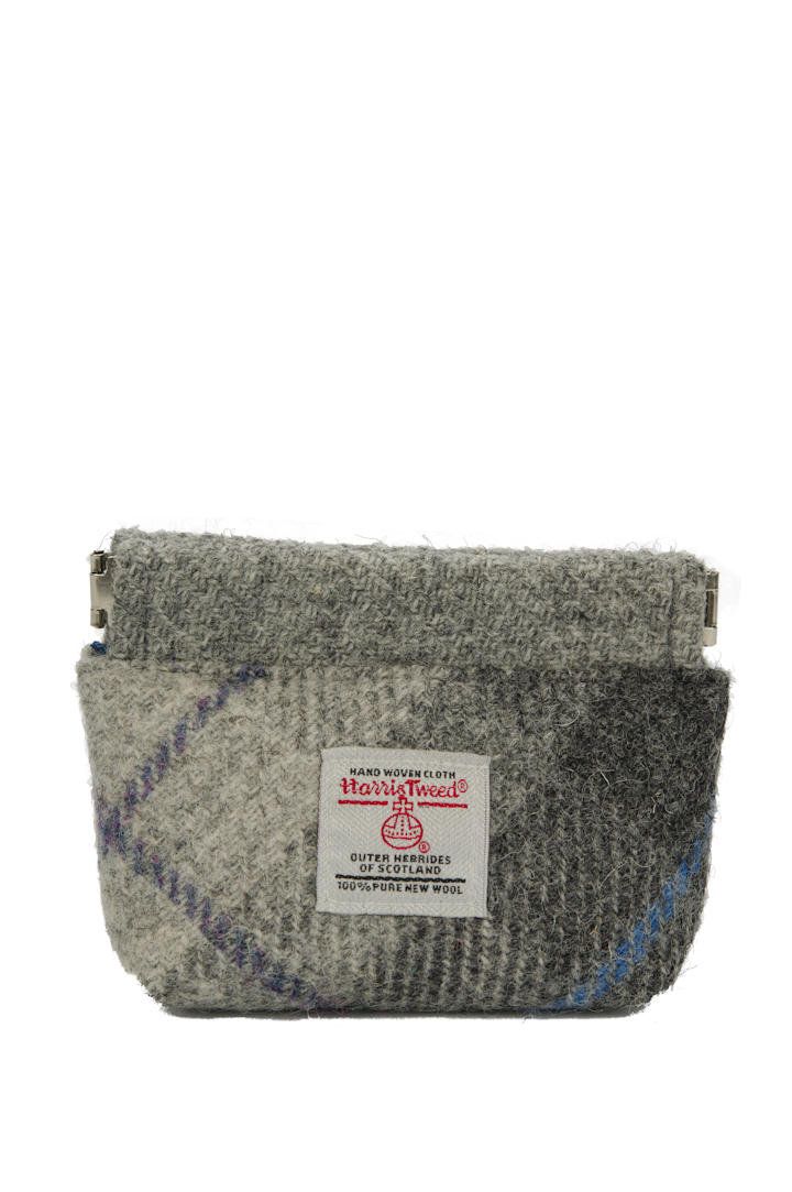 Harris Tweed Snap Coin Purse | A0187 (C) Grey