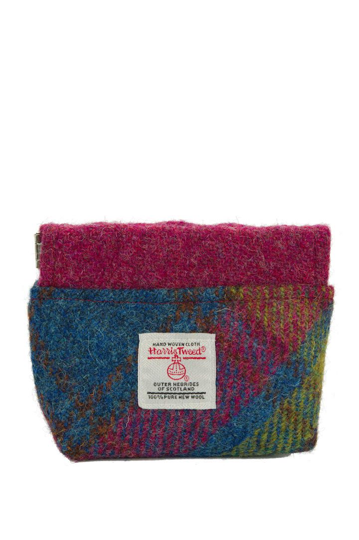 Harris Tweed Snap Coin Purse | A0195 (C) Majenta