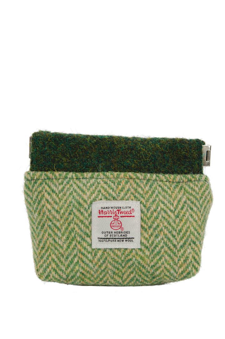 Harris Tweed Snap Coin Purse | NHB1 Bottle Green