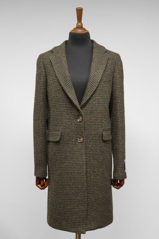 Harris Tweed Christine Coat | Brown Basket Weave