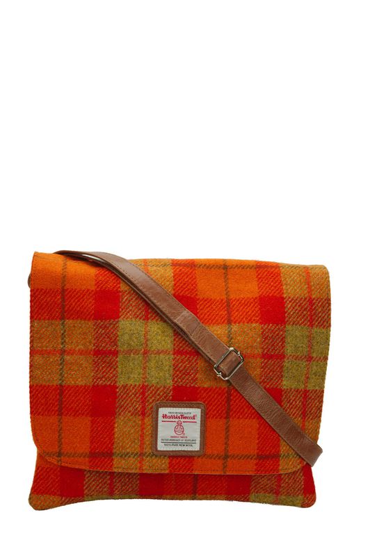 Harris Tweed Scalpay Bag | A0196 (Tan Leather)
