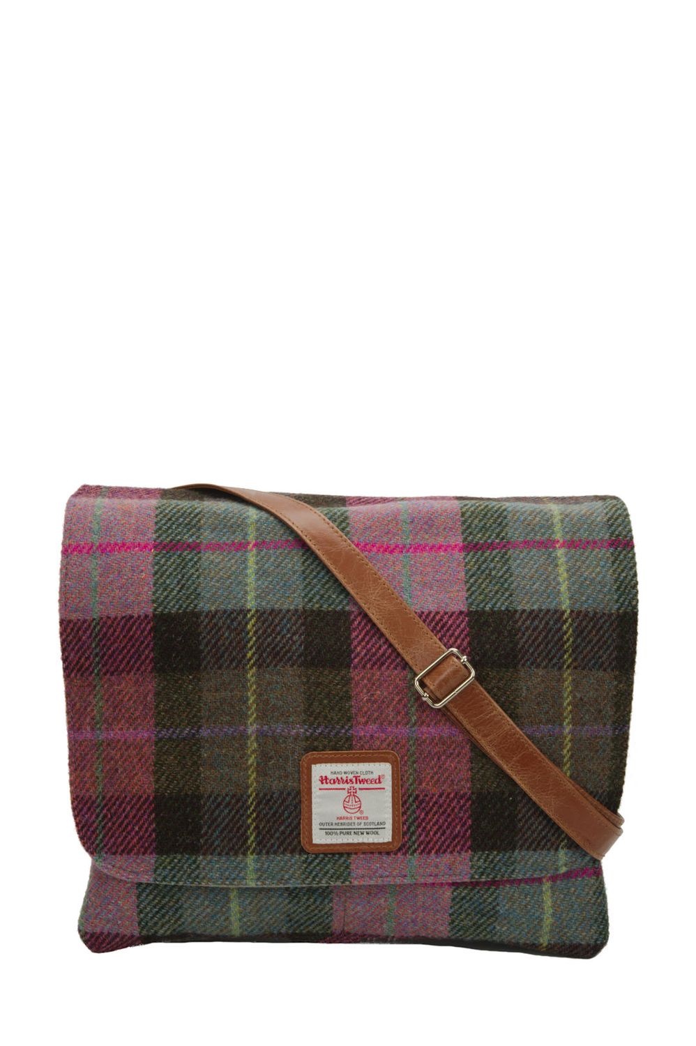 Harris Tweed Scalpay Bag | A0254 (Tan Leather)