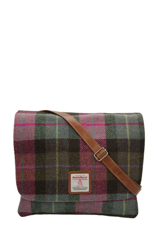 Harris Tweed Scalpay Bag | A0254 (Tan Leather)